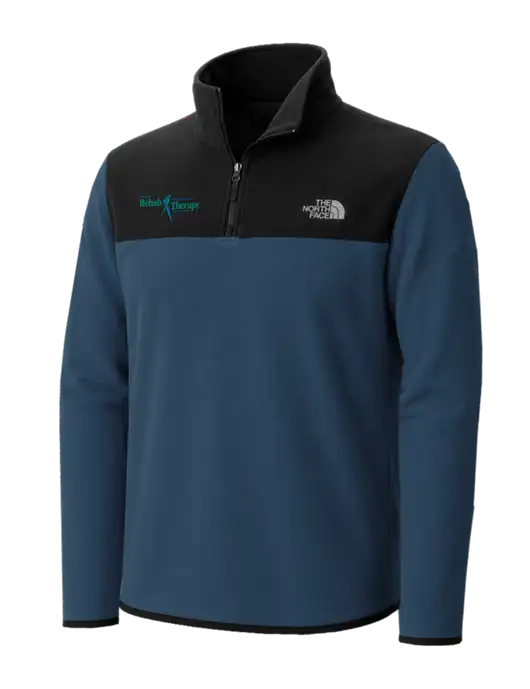 The North Face Dark Navy/ Black Glacier 1/4-Zip Fleece w/Sports Rehab Logo