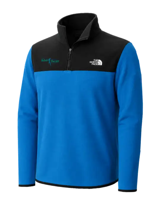 The North Face Dark Sapphire/ Black Glacier 1/4-Zip Fleece w/Sports Rehab Logo