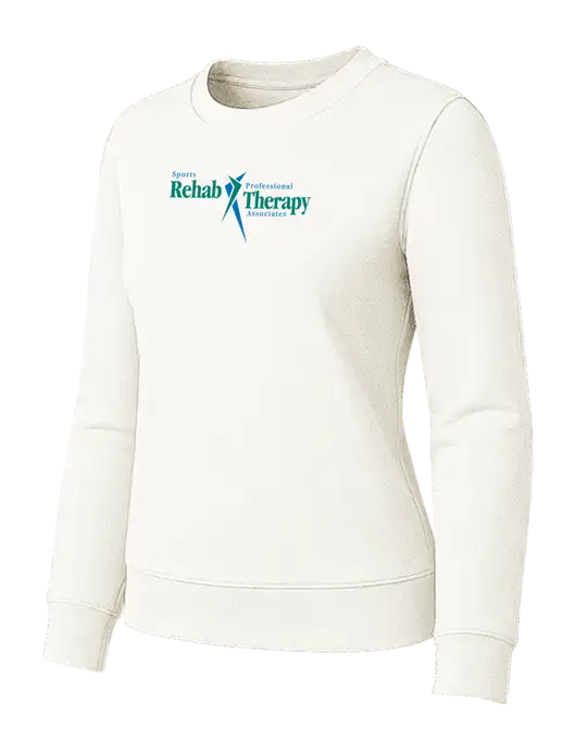 Womens Ivory Loft Crewneck Sweatshirt w/Sports Rehab Logo
