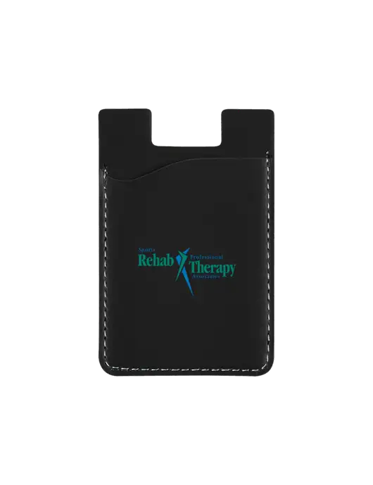 Black CardNest Phone Wallet w/Sports Rehab Logo