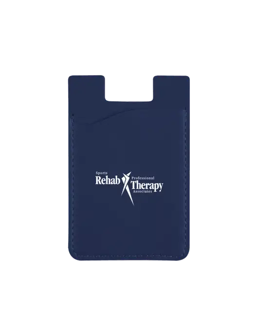 Navy CardNest Phone Wallet w/Sports Rehab Logo