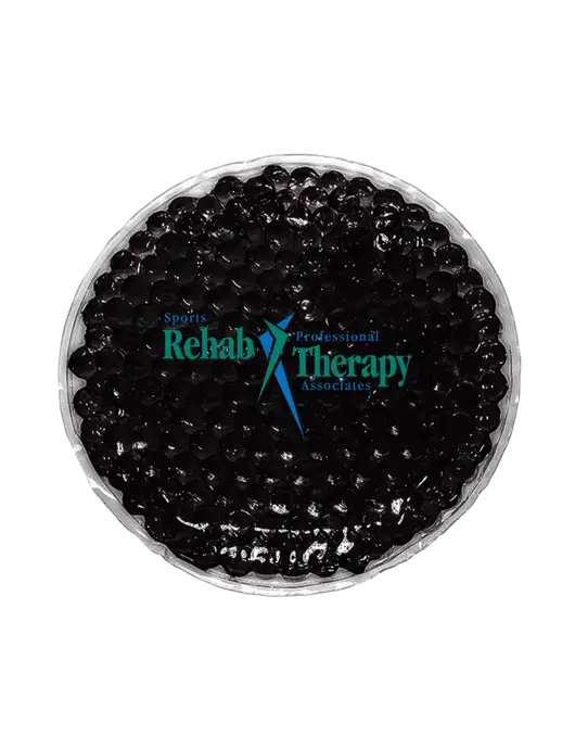 Black Hot & Cold Gel Bead Packs w/Sports Rehab Logo
