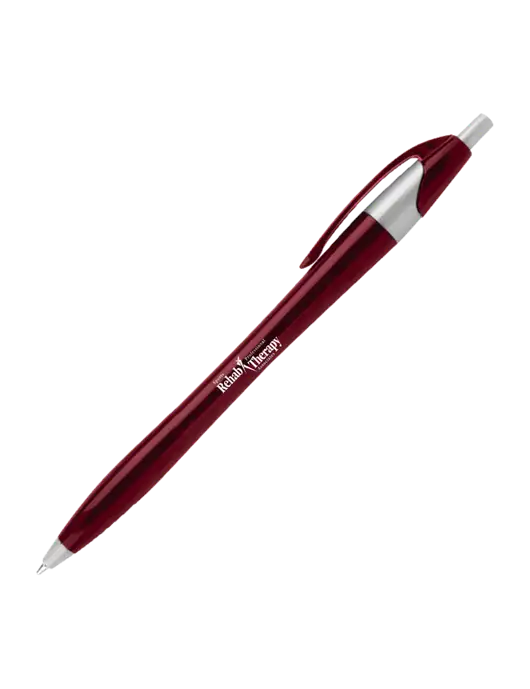 Novella Maroon/Silver Corporate Pen - Blue Ink w/Sports Rehab Logo
