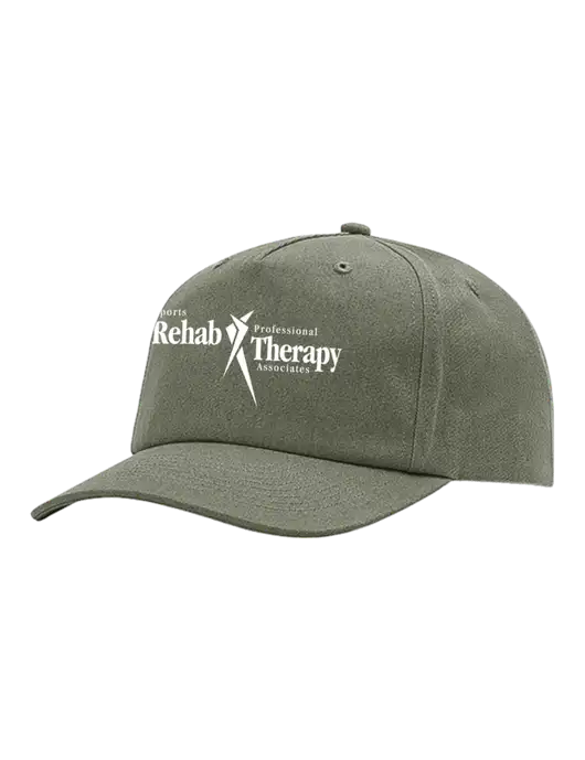Richardson 5-Panel Light Olive Green Relaxed Gramps Cap w/Sports Rehab Logo