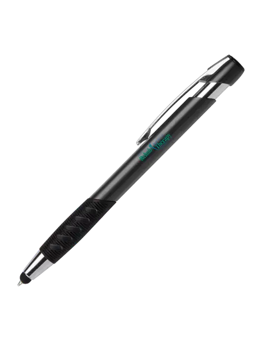 Alize Dark Grey Stylus Black Ink Pen w/Sports Rehab Logo