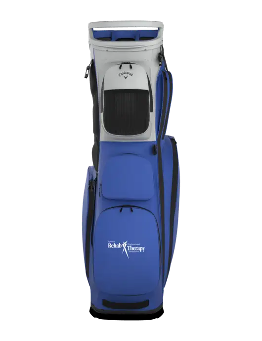 Callaway Fairway 14 Royal/Silver Stand Golf Bag w/Sports Rehab Logo