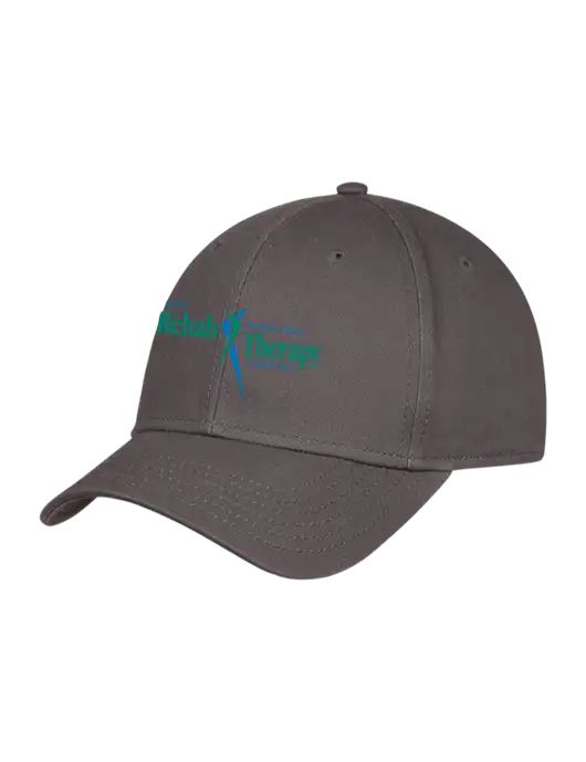Charcoal Structured Cap Hook & Loop w/Sports Rehab Logo