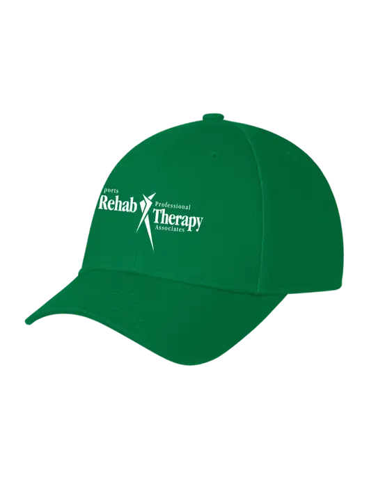 Kelly Green Structured Cap Hook & Loop w/Sports Rehab Logo