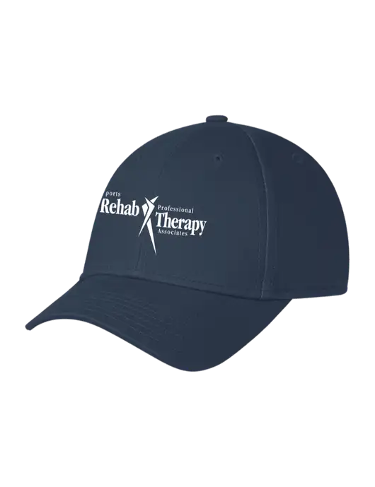 Navy Structured Cap Hook & Loop w/Sports Rehab Logo