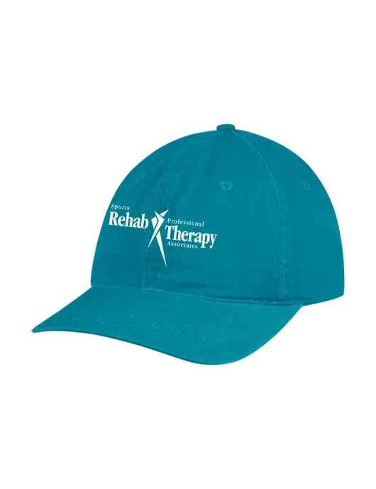 Garment Washed Unstructured Twill Sapphire Cap w/Sports Rehab Logo