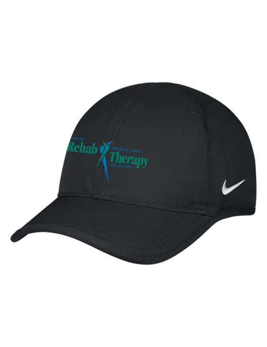 Nike Black Featherlight Cap w/Sports Rehab Logo