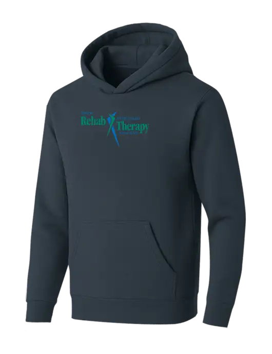 BELLA+CANVAS Dark Grey Sponge Fleece Pullover Hoodie w/Sports Rehab Logo