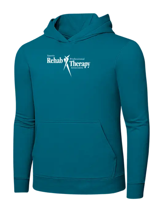Dark Teal 7.8 oz Ring Spun Hooded Sweatshirt w/Sports Rehab Logo