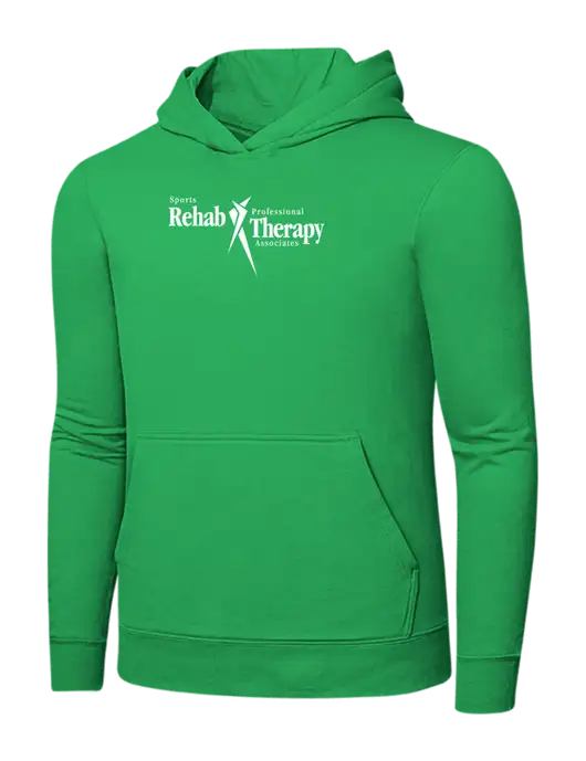 Light Kelly Green 7.8 oz Ring Spun Hooded Sweatshirt w/Sports Rehab Logo