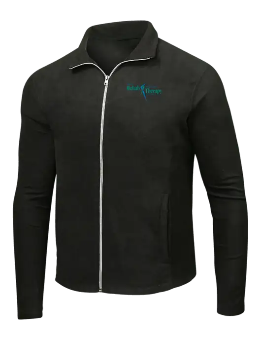 Black Microfleece Jacket w/Sports Rehab Logo