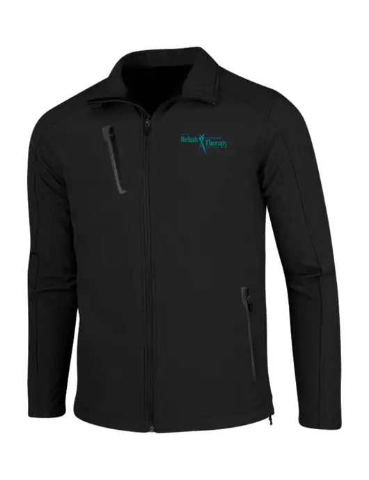 Black Welded Softshell Jacket w/Sports Rehab Logo