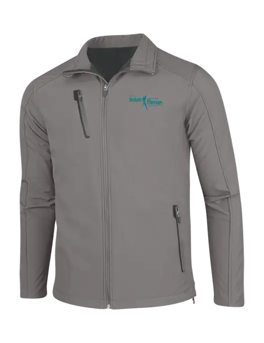 Medium Grey Welded Softshell Jacket w/Sports Rehab Logo