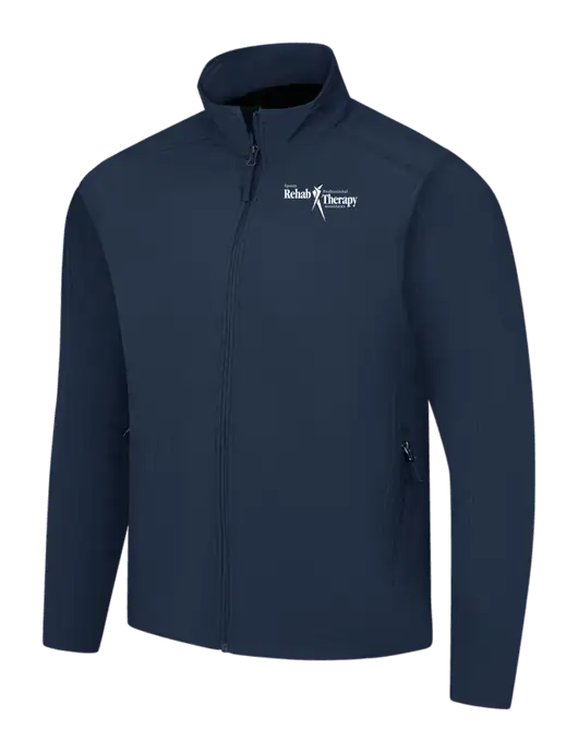 Navy Core Soft Shell Jacket w/Sports Rehab Logo