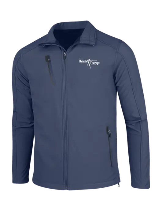 Navy Welded Softshell Jacket w/Sports Rehab Logo