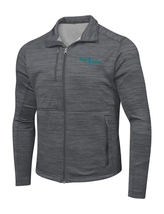 Medium Grey Digi Stripe Fleece Jacket w/Sports Rehab Logo