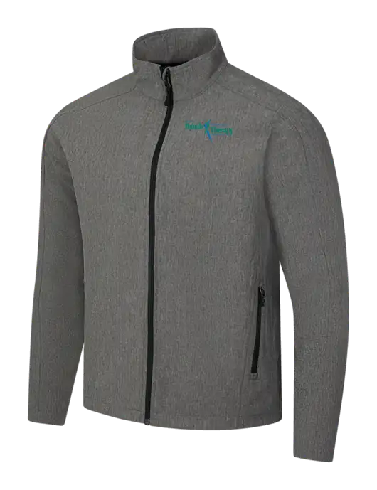 Medium Grey Heather Core Soft Shell Jacket w/Sports Rehab Logo