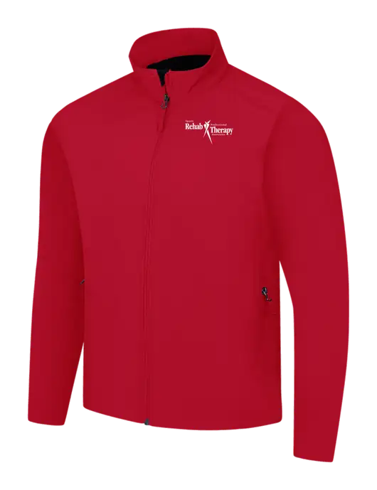 Red Core Soft Shell Jacket w/Sports Rehab Logo
