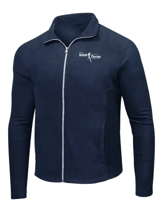Navy Microfleece Jacket w/Sports Rehab Logo
