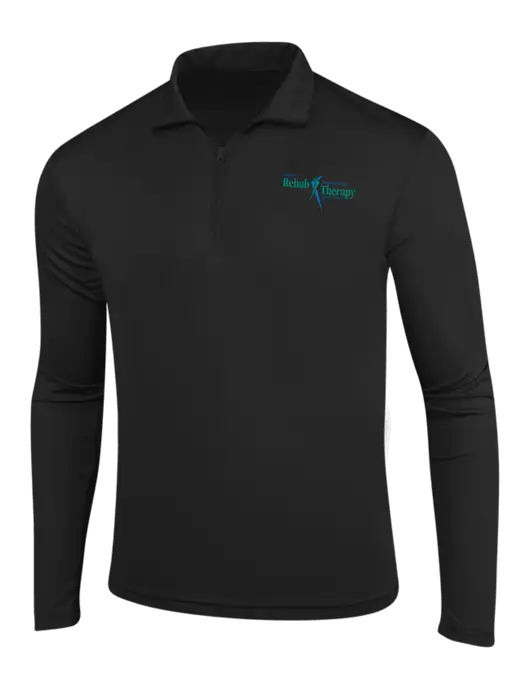 Black PosiCharge Competitor 1/4 Zip Pullover w/Sports Rehab Logo