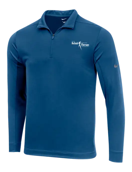 NIKE Dark Royal Dry 1/2 Zip Cover-Up w/Sports Rehab Logo
