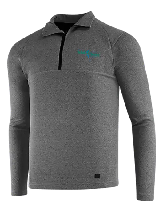 OGIO Dark Grey Heather Transition 1/4 Zip Pullover w/Sports Rehab Logo