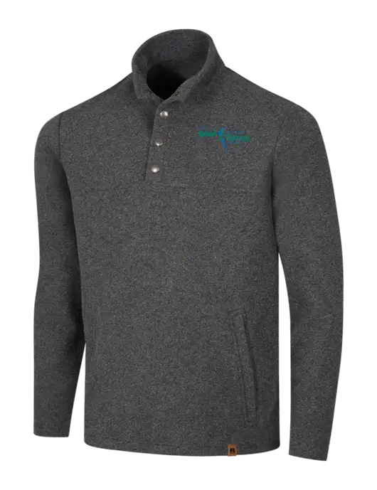 Russell Outdoors Dark Grey Heather Basin Snap Pullover w/Sports Rehab Logo