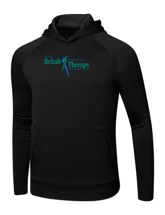 Tech Black Fleece Hooded Sweatshirt w/Sports Rehab Logo
