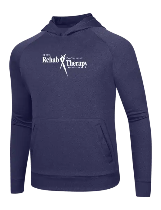Tech True Navy Fleece Hooded Sweatshirt w/Sports Rehab Logo