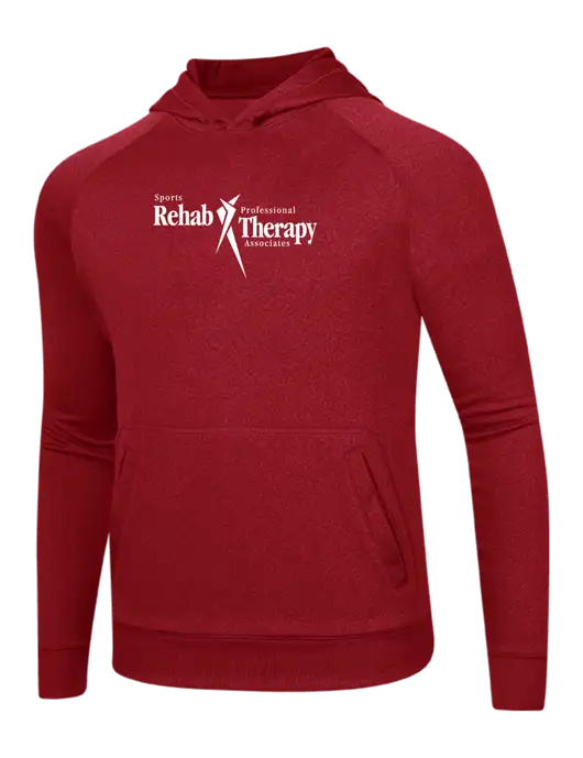 Tech True Red Fleece Hooded Sweatshirt w/Sports Rehab Logo
