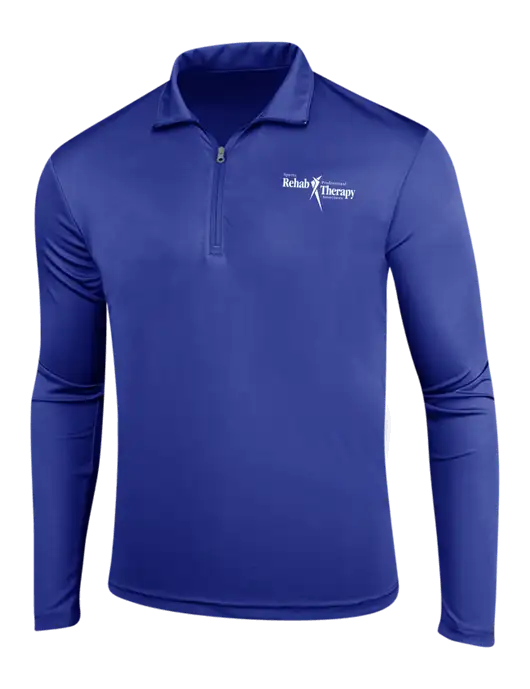 Dark Royal PosiCharge Competitor 1/4 Zip Pullover w/Sports Rehab Logo
