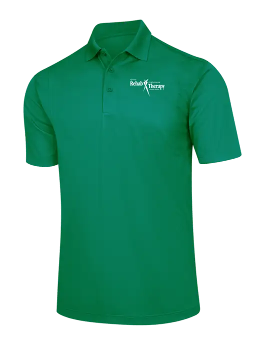 Kelly Green Micropique Sport-Wick Polo w/Sports Rehab Logo