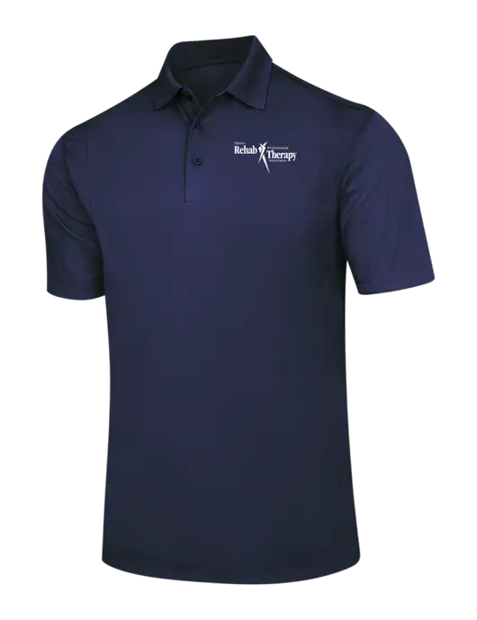 Navy Micropique Sport-Wick Polo w/Sports Rehab Logo