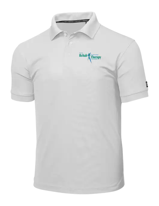 OGIO Bright White Caliber 2.0 Polo w/Sports Rehab Logo