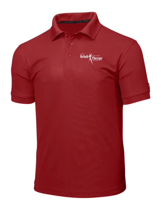 OGIO Red Caliber 2.0 Polo w/Sports Rehab Logo