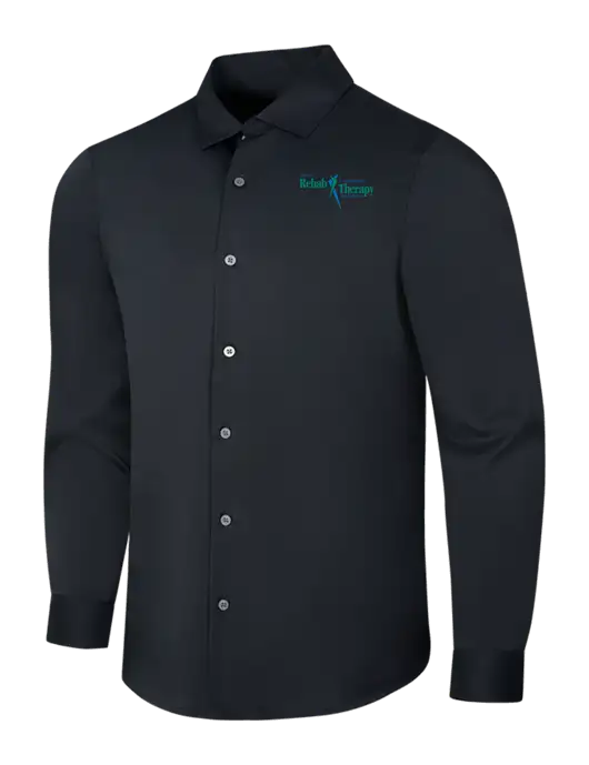 Black City Stretch Shirt w/Sports Rehab Logo