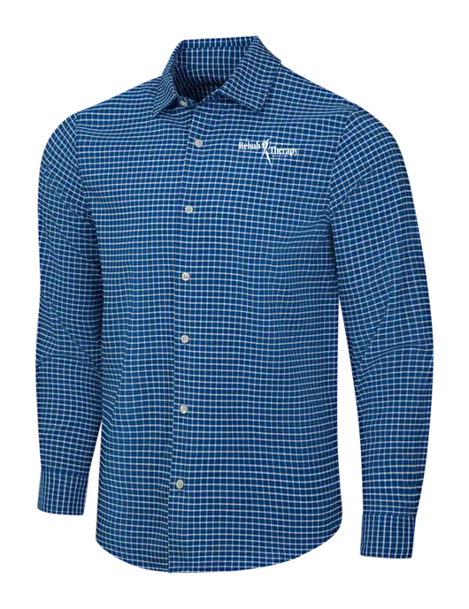 Navy/White City Stretch Shirt w/Sports Rehab Logo