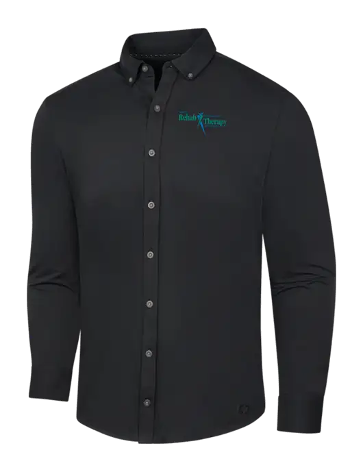 OGIO Blacktop Modern Code Stretch Button-Up Shirt w/Sports Rehab Logo