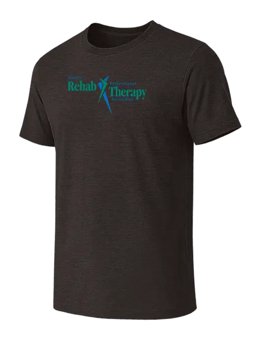 BELLA+CANVAS Dark Grey Heather CVC Short Sleeve Tee w/Sports Rehab Logo