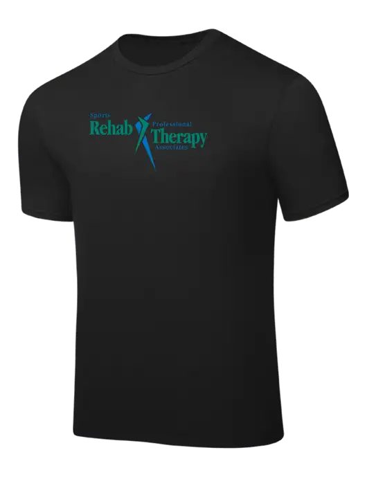 Black PosiCharge Competitor Tee w/Sports Rehab Logo