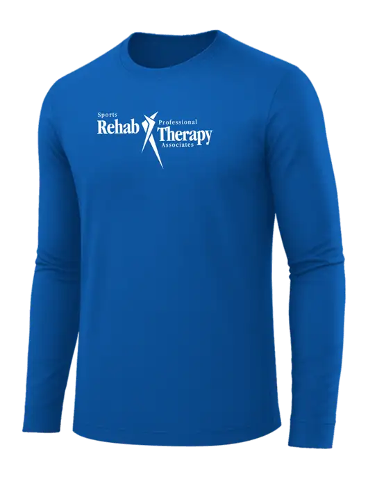 Long Sleeve Royal Blue PosiCharge Competitor Tee w/Sports Rehab Logo