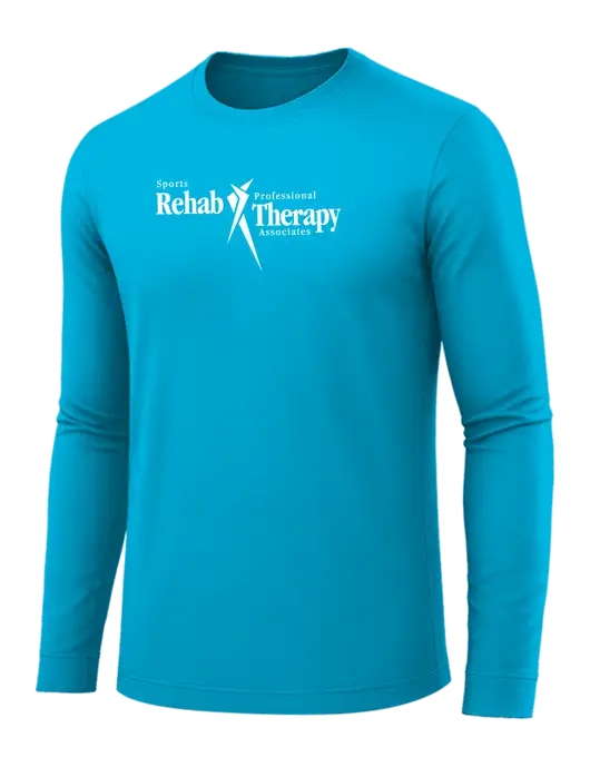 Long Sleeve Sapphire PosiCharge Competitor Tee w/Sports Rehab Logo