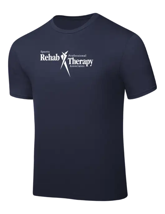 Navy PosiCharge Competitor Tee w/Sports Rehab Logo