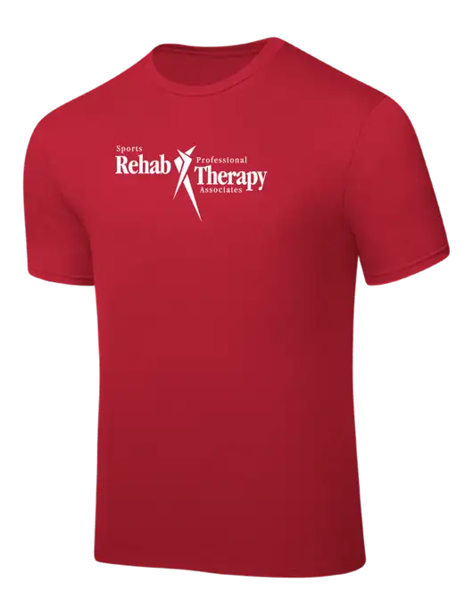 Red PosiCharge Competitor Tee w/Sports Rehab Logo
