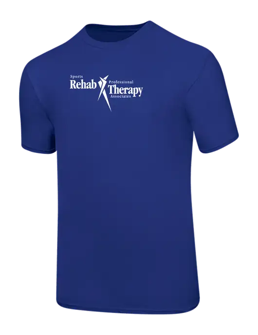 Ring Spun Royal 4.5 oz T-Shirt w/Sports Rehab Logo