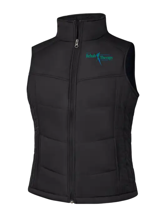 Womens Black/Black Vest w/Sports Rehab Logo